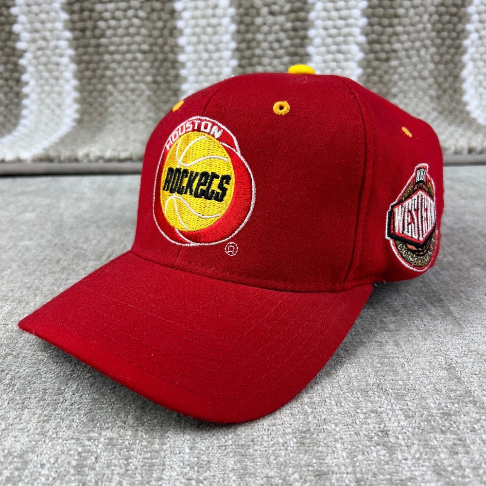 Vintage 90's Houston‎ Rockets Starter NBA Western Conference Champs Red Cap Hat